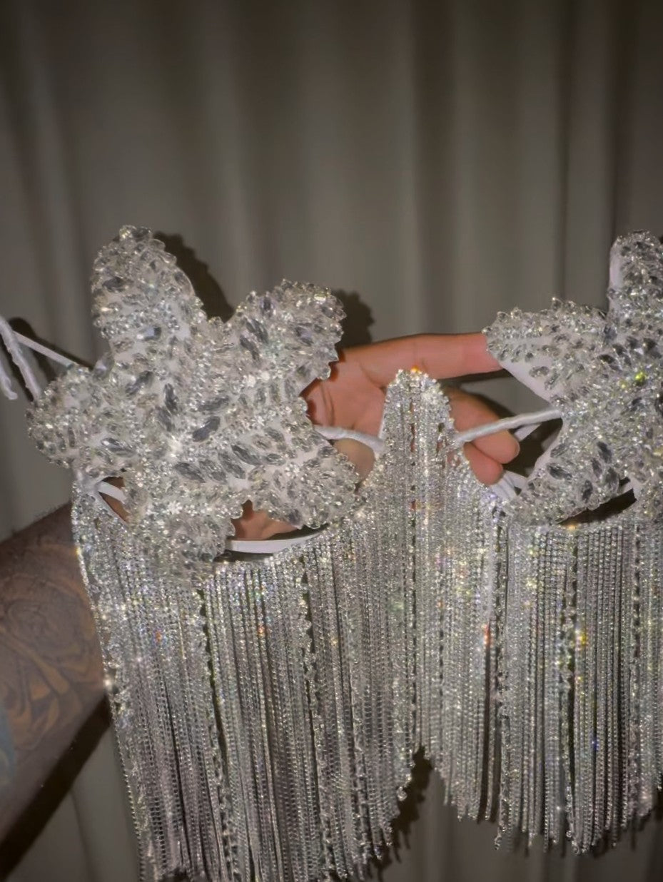 Pastel Swarovski Crystal Bra