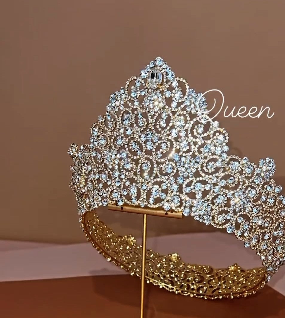 Belleza Swarovski Crystal Bridal Royal Crowns