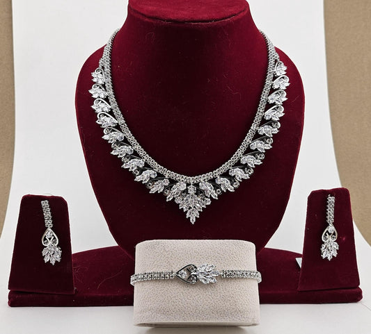 Swarovski Crystal Luxury Wedding Necklace SET
