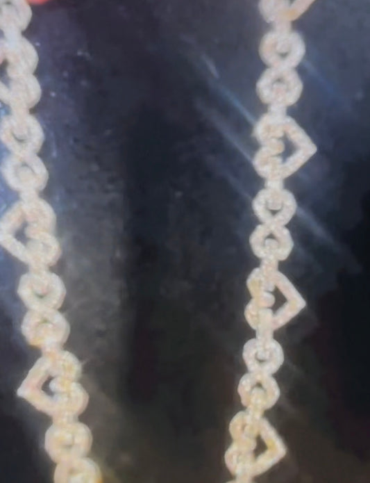 El Teir Diamond White 24K Necklace