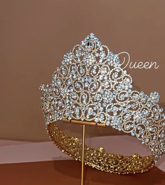 Belleza Swarovski Crystal Bridal Royal Crowns